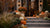 Elevated autumn entryway display with large pumpkins and harvest accents styled for a North Hills Pittsburgh home